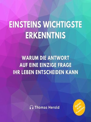cover image of Einsteins Wichtigste Erkenntnis